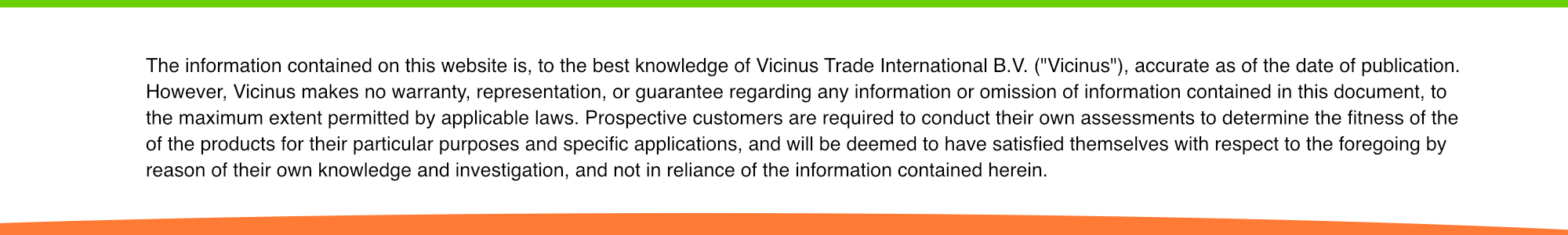 Vicinus Disclaimer Footer